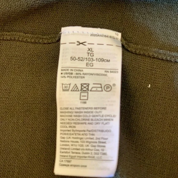 Bannana Republic wrap knit v-neck dress.  XL.  Dark Cypress Green - Picture 5 of 6